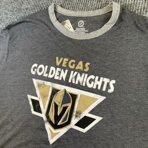 NHL Vegas Golden Knights Men's Gray T-Shirt Size 2xl Fan Tee